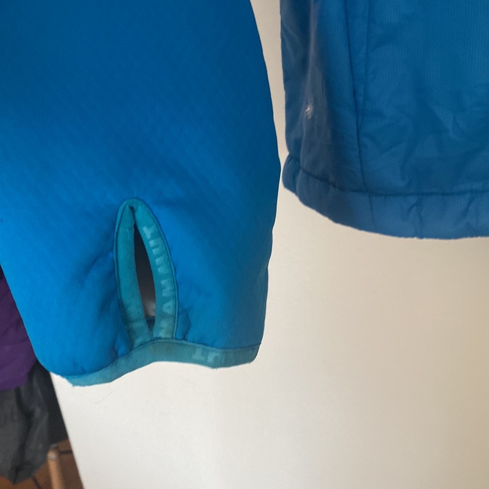 Mammut  womens medium zip up jacket bright blue, zip pockets, hooded - Picture 4 of 11